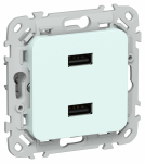 FLITE Роз. USB AA 2,1А РЮ-2-ФлХЛ х/л IEK FLITE Роз. USB AA 2,1А РЮ-2-ФлХЛ х/л IEK