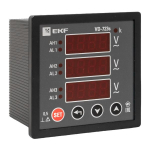 Вольтметр VD-723s цифровой на панель 72х72 (квадратный вырез) трехфазный в коротком корпусе EKF PROxima