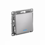 Выключатель 1кл с подсв с/у алюминий быстрозажим Atlas Systeme Electric  (1/20)