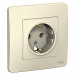 Розетка 1гн с З/К с/у молочный 16А Blanca Systeme Electric (1/10)