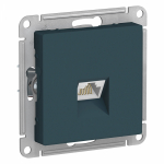 Розетка 1гн комп RJ45 с/у изумруд механизм кат.5е AtlasDesign Systeme Electric (1/10)