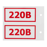 Наклейка информационный знак "220 В" 50x100 мм, 4 шт/уп REXANT Наклейка информационный знак "220 В" 50x100 мм, 4 шт/уп REXANT