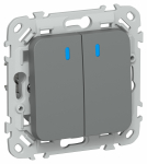 FLITE Выключ. 2-кл. кноп. с инд. 10А ВС12-2-1-ФлМА м/а IEK FLITE Выключ. 2-кл. кноп. с инд. 10А ВС12-2-1-ФлМА м/а IEK