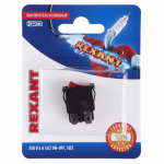 Выключатель клавишный 250V 6А (4с) ON-OFF красный с подсветкой  Mini (1шт/упак) REXANT (1/10/10)