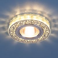 Точечный светодиодный светильник с хрусталем 6034 MR16 CH/CL хром/прозрачный (1/30)