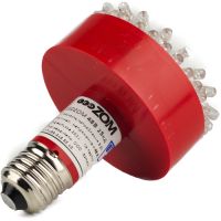 LEDZOM 48В 25КД, Лампа светодиодная, 25Кд, E27, красный, 4Вт, -50С /+ 50С, 40-72В, 2 яруса