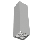 Светодиодный светильник VARTON DL-Box Reflect Multi 2x2 накладной 14 Вт 4000 К 80х80х300 мм RAL7045 серый муар 24°