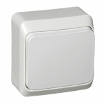 Выключатель 1кл прох о/у белый IP20 Этюд Systeme Electric  (1/25/200)