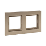 2 - местная рамка, IP44, шампань, пластик Эпика EKF