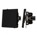 Механизм выключателя одноклавишный проходной SWT-TENDO-MKP1-SFPL-BK (230V, 10A) (Arlight, Матовый черный) Механизм выключателя одноклавишный проходной SWT-TENDO-MKP1-SFPL-BK (230V, 10A) (Arlight, Матовый черный)