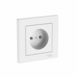 ATLASDESIGN РОЗЕТКА без заземления, 16А, в сборе, БЕЛЫЙ