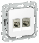 FLITE Роз 2я RJ45/RJ11 кат.6/3 STP РКТ6/3-2-1-ФлБ бел. IEK FLITE Роз 2я RJ45/RJ11 кат.6/3 STP РКТ6/3-2-1-ФлБ бел. IEK