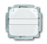 Розетка ABB Reflex SI 1-мест. механизм с накладкой с З/К скр. уст-ки16А 220-250В с крышкой IP21 белый
