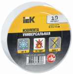 Изолента белая 15/10м IEK (1/10/500)