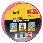 Изолента красная 15/10м IEK (1/10/500)