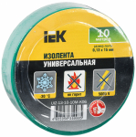 Изолента зеленая 15/10м IEK (1/10/500)