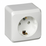 Розетка 1гн с З/К шторки о/у белый 16А IP20 Этюд Schneider Electric