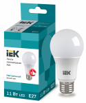 Лампа светодиод 11Вт груша А60 Е27 4000К 990Лм матовая IEK (1/10/100)