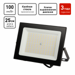 Прожектор светодиод 100Вт 6500К 1000Лм черный IP65 СДО LPR-062-0-65K-100 ЭРА (1/18)