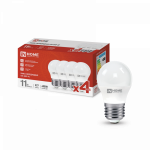 Лампа светодиодная LED-ШАР-VC 4PACK 11Вт 230В Е27 4000К 1050Лм (4шт./упак) IN HOME Лампа светодиодная LED-ШАР-VC 4PACK 11Вт 230В Е27 4000К 1050Лм (4шт./упак) IN HOME