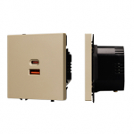 ARL NOBE USB Розетка тип A+C софт-тач золотой песок SCT-MUAC-SFPL-FC-GD (65W, QC3) (Arlight, -) ARL NOBE USB Розетка тип A+C софт-тач золотой песок SCT-MUAC-SFPL-FC-GD (65W, QC3) (Arlight, -)