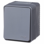 Выключатель 1кл кнопочный о/у антрацит IP54 AtlasDesign Profi54 Systeme Electric (1/12)