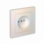 ATLASDESIGN РОЗЕТКА без заземления, 16А, в сборе, ЖЕМЧУГ ATLASDESIGN РОЗЕТКА без заземления, 16А, в сборе, ЖЕМЧУГ