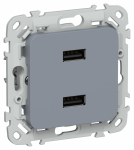 FLITE Роз. USB AA 2,1А РЮ-2-ФлМ мар. IEK FLITE Роз. USB AA 2,1А РЮ-2-ФлМ мар. IEK