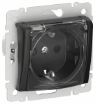 IEKVALENA Роз. с з/к/ш с кр. 16А IP44 6945531 черн. м. IEK IEKVALENA Роз. с з/к/ш с кр. 16А IP44 6945531 черн. м. IEK