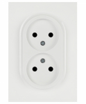 Розетка ЭРА Arktik 16-2107-01 без заземления двойная 2X2P 16А-250В белый Розетка ЭРА Arktik 16-2107-01 без заземления двойная 2X2P 16А-250В белый