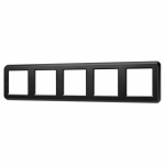 Рамка пластиковая FRM-VERSA-PL-5-BK (Arlight, -)