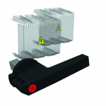 Рукоятка для выключателя-разъединителя черная для аварийной остановки КЭАЗ Рукоятка для выключателя-разъединителя черная для аварийной остановки КЭАЗ