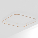 Основание ART-APRIORI-QUADRAT-SOFT-ROD-400-3500x3500 (GD) (Arlight, IP20 Металл, 3 года)