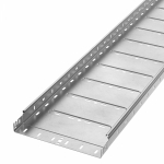 Лоток перфорированный Профи INOX (AISI 304) 300х50х6000 (1,0 мм) (12 м/уп) Промрукав