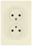 Розетка ЭРА Arktik 16-2107-02 без заземления двойная 2X2P 16А-250В слоновая кость Розетка ЭРА Arktik 16-2107-02 без заземления двойная 2X2P 16А-250В слоновая кость