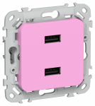 FLITE Роз. USB AA 2,1А РЮ-2-ФлПр пур IEK FLITE Роз. USB AA 2,1А РЮ-2-ФлПр пур IEK