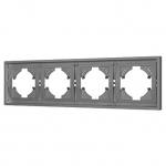 Рамка пластиковая FRM-TENDO-PL-4-GR (Arlight, Графитовый) Рамка пластиковая FRM-TENDO-PL-4-GR (Arlight, Графитовый)