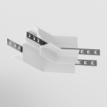 Угол-соединитель 135° Gravity встраиваемый белый Угол-соединитель 135° Gravity встраиваемый белый