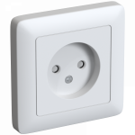 Розетка 1гн без З/К шторки с/у белый в сборе Systeme Electric Розетка 1гн без З/К шторки с/у белый в сборе Systeme Electric