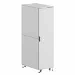 Шкаф напольный разобранный 19   IT-CQE-N 42U 800x1200мм, крыша с вырубкой, сплошная металл и двойная сплошная металл, двойные боковые панели, серый RA