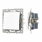 Механизм выключателя одноклавишный проходной SWT-MKP1-PL-WH (250V, 16A) (Arlight, -) Механизм выключателя одноклавишный проходной SWT-MKP1-PL-WH (250V, 16A) (Arlight, -)