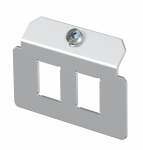 Суппорт для установки 2 модулей в монтажную рамку MTU тип C (для 2хRJ45 тип ASM - Snap-In, сталь)