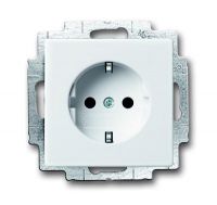 Розетка SCHUKO 16А 250В, с LED подсветкой, future/solo, альпийский белый