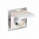 ATLASDESIGN РОЗЕТКА с заземл. со шторк. с крышкой, 16А, IP20, механизм, ЖЕМЧУГ ATLASDESIGN РОЗЕТКА с заземл. со шторк. с крышкой, 16А, IP20, механизм, ЖЕМЧУГ