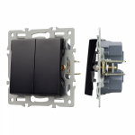 Механизм выключателя двухклавишный проходной SWT-MKP2-PL-BK (250V, 16A) (Arlight, -) Механизм выключателя двухклавишный проходной SWT-MKP2-PL-BK (250V, 16A) (Arlight, -)