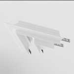 Угол-соединитель 45° Gravity встраиваемый белый