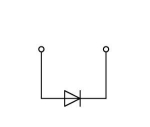 2-Leiter-Diodenklemme. grau. Brb. mi
