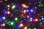 Гирлянда-нить 5м 50Led RGB IP20 зеленый шнур 1,5м контроллер 8 сцен LIGHTING IEK (1/100)