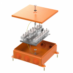 Коробка металлическая огнестойкая 70-0390-FR10.0-32 E15-E120 RAL2004 200x200x65 (4 шт/кор) Промрукав
