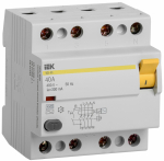 УЗО 4Р 40А 300мА 4,5кА тип AC ВД1-63 IEK (1/24)